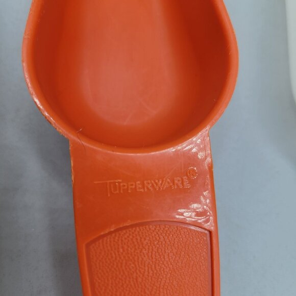 Tupperware Canister Scoops Orange Yellow White Multi-Purpose Kitchen Tool - Picture 6 of 7